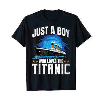 Boys who just love the RMS Titanic T-Shirt