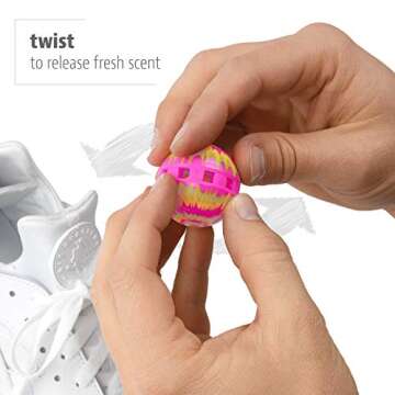 Odor-Fighting Sneaker Balls - Fresheners for Shoes & Gear