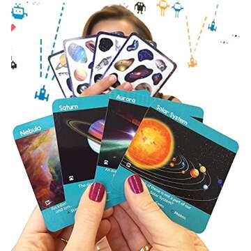 Qurious Space | STEM Flash Card Game | Explore, Match, Quiz & Spin Through The Universe. Perfect for Astronomy Fans and Future Astronauts