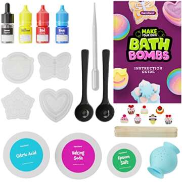 Bath Bomb Making Kit for Kids - Kid Crafts Science Project - Easter Gifts for Girls and Boys - Craft Activity Gift for Age 6, 7, 8, 9, 10, 11 & 12 Year Old Girl - Makes 10 Baths Bombs Fizzies