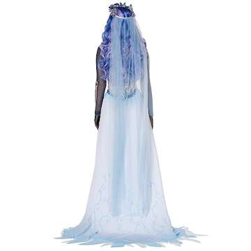 Spirit Halloween Adult Corpse Bride Costume - L | Officially Licensed | Tim Burton's Corpse Bride | Warner Bros. | Zombie Bride Costume