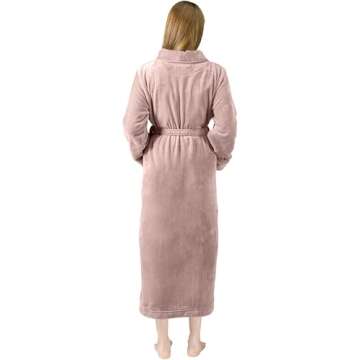 Soft Plush Women's Bathrobe - NY Threads Luxury Comfort