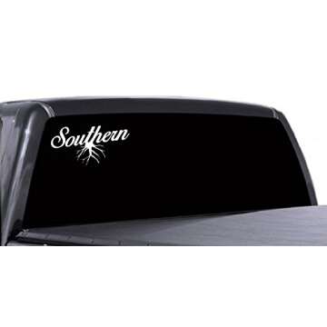 Southern Roots Vinyl Decal Pride Stickers Window Car Truck Automotive Window Bumper Sticker (3" X 7")