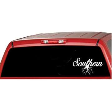 Southern Roots Vinyl Decal Pride Stickers Window Car Truck Automotive Window Bumper Sticker (3" X 7")