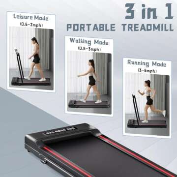 Folding Under Desk Treadmill for Home and Office