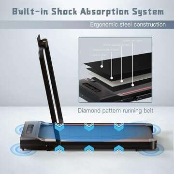 Folding Under Desk Treadmill for Home and Office