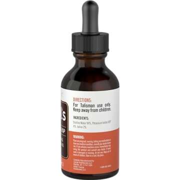 Carlyle Lugols Iodine 2 Percent 2 fl oz | Potassium Iodide and Iodine Solution 2% Liquid Drops