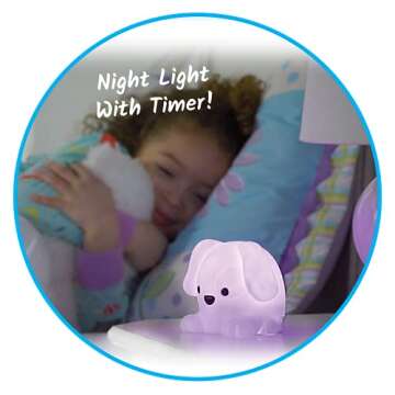 hand2mind PAWZ The Calming Pup, Learn Deep Breathing, Rechargeable Animal Night Light, Kids Anxiety Relief, Mindfulness for Kids, Calm Down Corner Supplies, Social Emotional Learning Activities