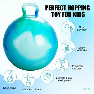 Hopper Ball for Kids - 20 Inch Bouncy Jumping Fun