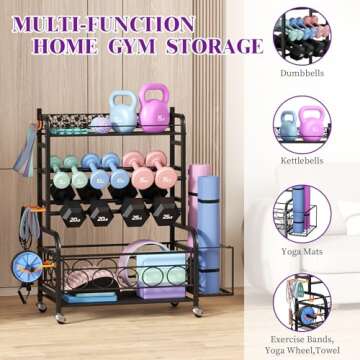 Durable Dumbbell Weight Rack for Organized Fitness