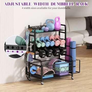 Durable Dumbbell Weight Rack for Organized Fitness