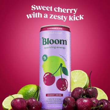 Bloom Sparkling Energy Drink - Zero Sugar & Natural Caffeine Boost