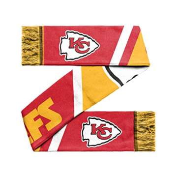 FOCO NFL Unisex-Adult Official Team Graphic Reversible Printed Scarf (Kansas City Chiefs)