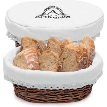 Wicker Bread Basket Set
