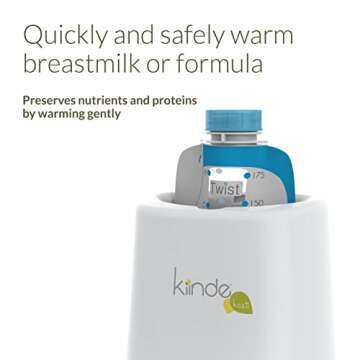 Kiinde Kozii Baby Bottle Warmer and Breast Milk Warmer for Warming Breast Milk, Infant Formula and Baby Food