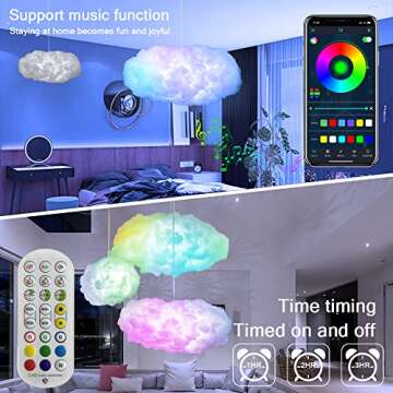 3D Big Cloud Lightning Light Kit for Home Decoration