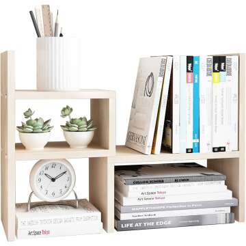 Adjustable Wood Display Shelf