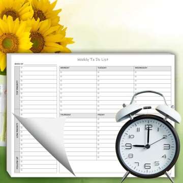 Weekly To Do List Notepad for Effective Task Management