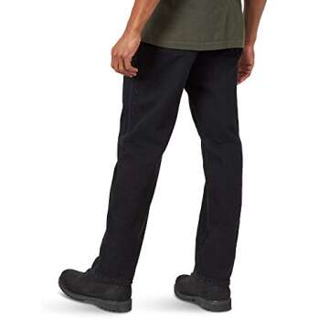 Rustler Men's Classic Relaxed Fit Jeans - Comfortable & Stylish Black, 29W x 30L