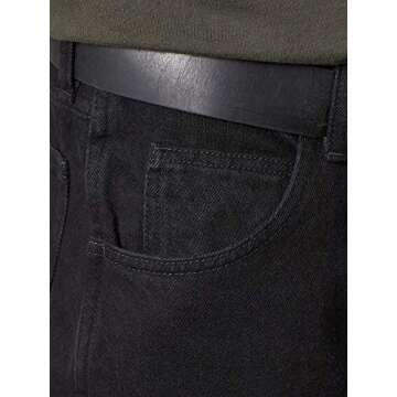 Rustler Classic Relaxed Fit Jeans in Black, 29Wx30L