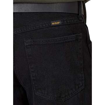 Rustler Classic Relaxed Fit Jeans in Black, 29Wx30L