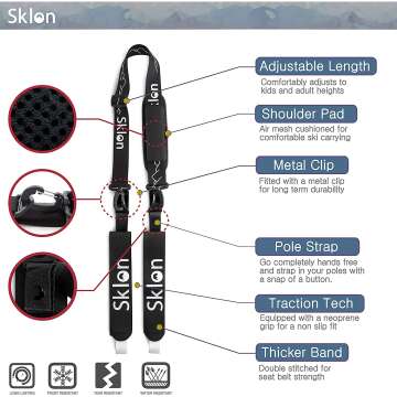 Sklon Ski Strap & Pole Carrier