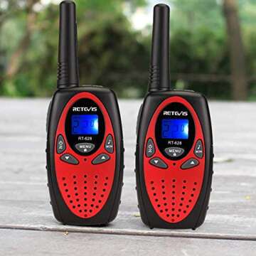 Retevis RT628 Walkie Talkies for Kids,Toys Gifts for 6-12 Years Old Boys Girls,Long Range 2 Way Radio 22CH VOX,Birthday Gift,Family Walkie Talkie for Camping Hiking Indoor Outdoor