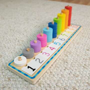 Fat Brain Toys Counting Stacker - Stacking Fun for Babies