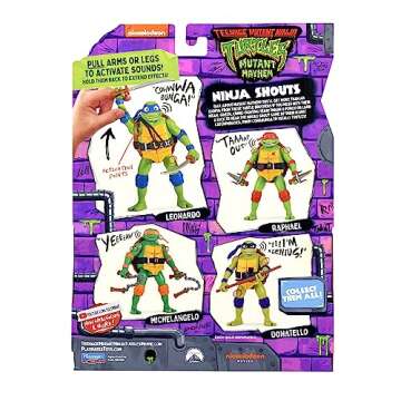 Teenage Mutant Ninja Turtles: Mutant Mayhem 5.5” Donatello Deluxe Ninja Shouts Figure by Playmates Toys