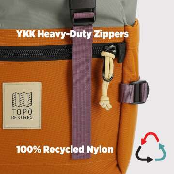 Topo Designs Rover Pack Classic | Sea Pine/Mustard