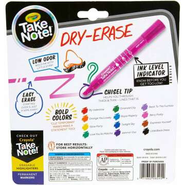 Crayola Dry Erase Markers 12ct for Classroom Use