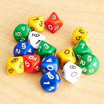 EAI Education 10-Sided Dice 0-9: Set of 25