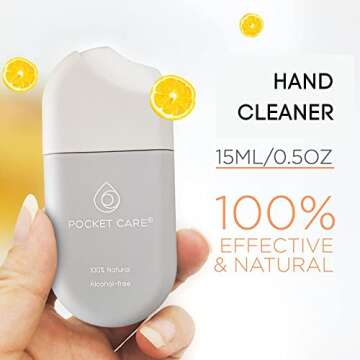 POCKET CARE | 2 Pack Orange Scented Hand Sanitizer Spray 15 ml - Natural