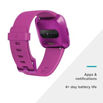 Fitbit Versa Lite Edition Smart Watch, compatible with iPad, One Size (S & L bands included), 1 Count (Renewed)