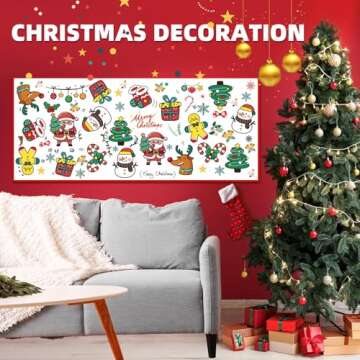 Cheelyvin.H 48 Pcs Christmas Crafts for Kids Color Your Own Christmas Caft Magnets, DIY Items for Operation Christmas Child for Classroom Decoration Art Activities Party Favors (Chrismas)