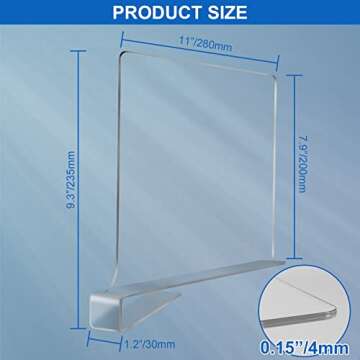 OMGelic Acrylic Shelf Dividers for Closet Organization 6PCS Closet Shelf Divider Closet Dividers for Shelves Shelf Organizer for Closet Shelf Organizer for Wood Closet Separator Clear