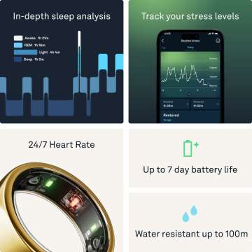 Oura Ring Gen3 Horizon - Size 6 - Advanced Sleep Tracker