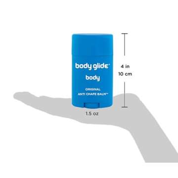 Body Glide Original Anti Chafe Balm | No Chafing Stick | Prevent Arm, Chest, Butt, Thigh, Ball Chafing & Irritation | Trusted Skin Protection Since 1996 |1.5oz