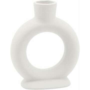 Koyal Wholesale Set of 3 Matte White Candle Holders