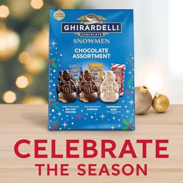 GHIRARDELLI Chocolate Snowmen Assortment, 15 oz Bag