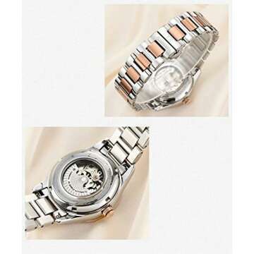 Couple Watches Automatic Mechanical Diamond Dial Set