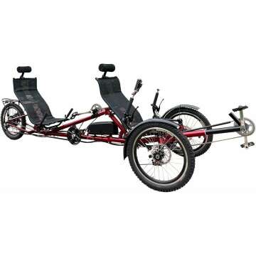 Two Person Electric Trike - 1500W Motor Steel Frame Recumbent Bike