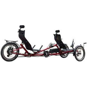 Electric Tandem Recumbent Bike 1500W Steel Frame