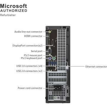 Dell Optiplex 7050 SFF Desktop Computer PC i7 w/ RX550 Graphics Card for Gaming and Business, 7050 SFF Computer Core i7-7700, 16GB RAM, 256GB SSD, RGB Keyboard, 4K Support, Win10 pro(Renewed)