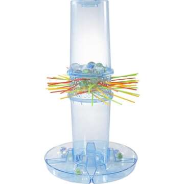 Mattel Games KerPlunk Kids Game, Family Game for Kids & Adults with Simple Rules, Don't Let the Marbles Fall for 2-4 Players