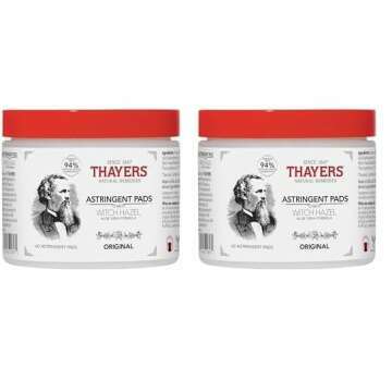 THAYERS Original Witch Hazel Astringent Pads with Aloe Vera - 120 Count