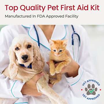 Dog First Aid Kit for Travel - Vet Approved Supplies