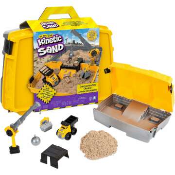 Kinetic Sand Construction Sandbox for Kids