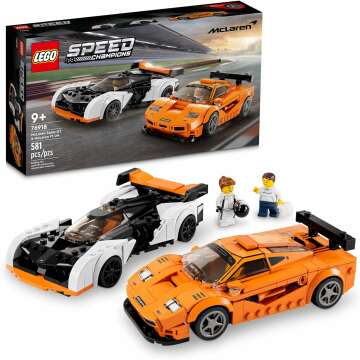 LEGO Speed Champions McLaren Solus GT & F1 LM 76918 - 2 Iconic Race Cars