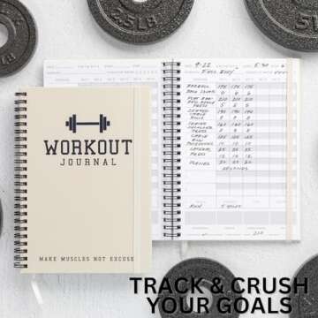 The Ultimate Fitness Journal for Tracking and Crushing Your Gym Goals - Detailed Workout Planner & Log Book For Men and Women - Great Gym Accessories With Calendar, Nutrition & Progress Tracker